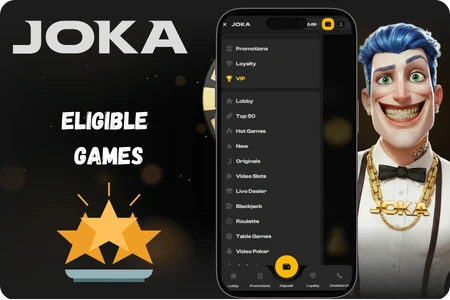 Joka casino Eligible Games