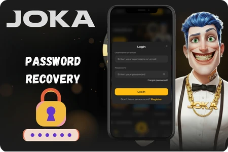 Joka casino password recovery instructions
