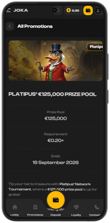 Joka Casino réclamer le bonus